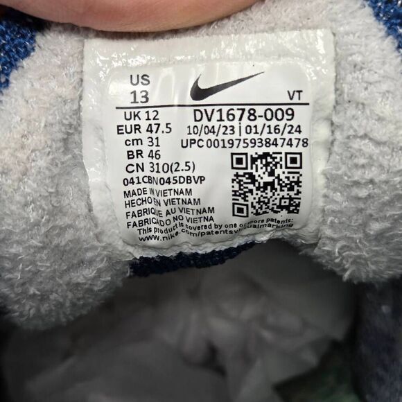 NIKE AIR VAPORMAX 2023 FK FLYKNIT PURE PLATINUM GLACIER BLUE DV1678-009 MENS 13 - Picture 6 of 9